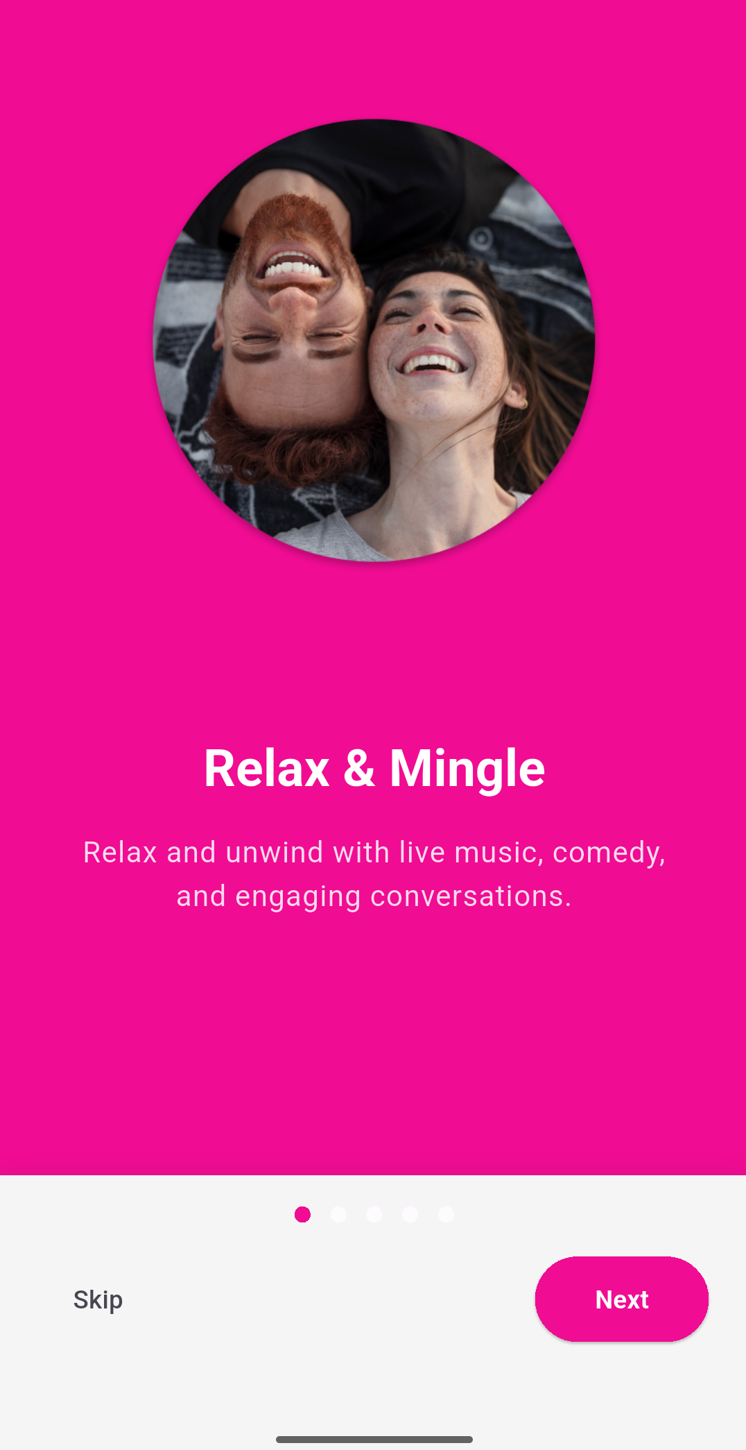 Relax App Mockup - Live View